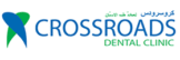 Crossroads Dental Clinic logo featuring locations at Sheikh Zayed Road and Deira Dubai, trusted dental care center offering advanced dentistry services in UAE.