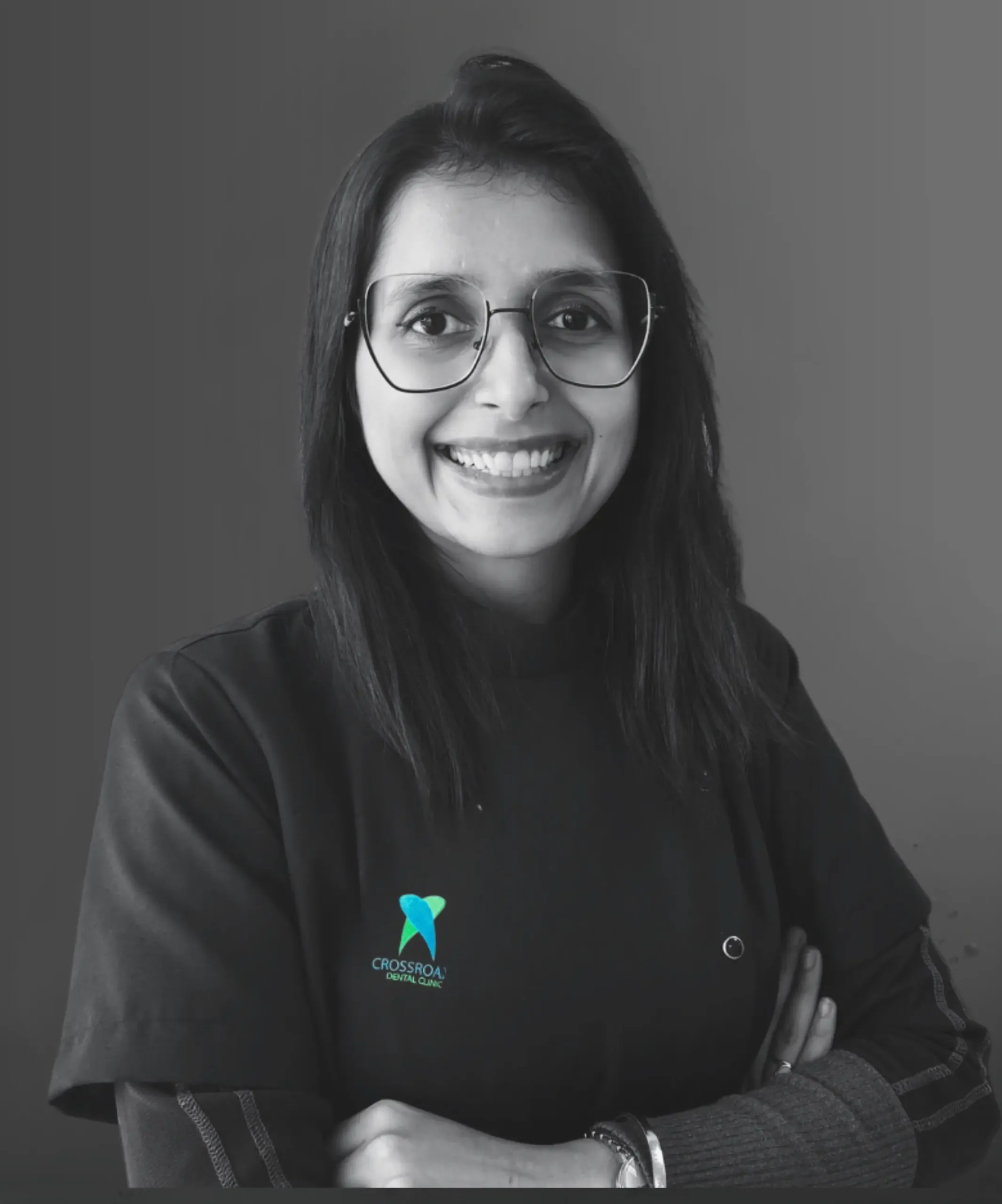 Dr. Divya Babel, experienced General Dentist at Crossroads Dental Clinic Dubai, providing expert dental care and smile makeover services