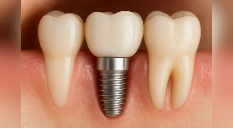 Dental implants in Dubai at Crossroads Dental Clinic, affordable teeth replacement on Sheikh Zayed Road and Deira with best implant specialist near you.