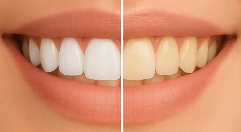 Teeth whitening treatment at Crossroads Dental Clinic, Sheikh Zayed Road and Deira Dubai, for a brighter smile.