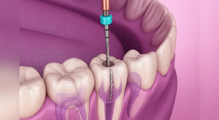 Root Canal Treatment at Crossroads Dental Clinic, Sheikh Zayed Road and Deira Dubai, painless dental care for infected tooth