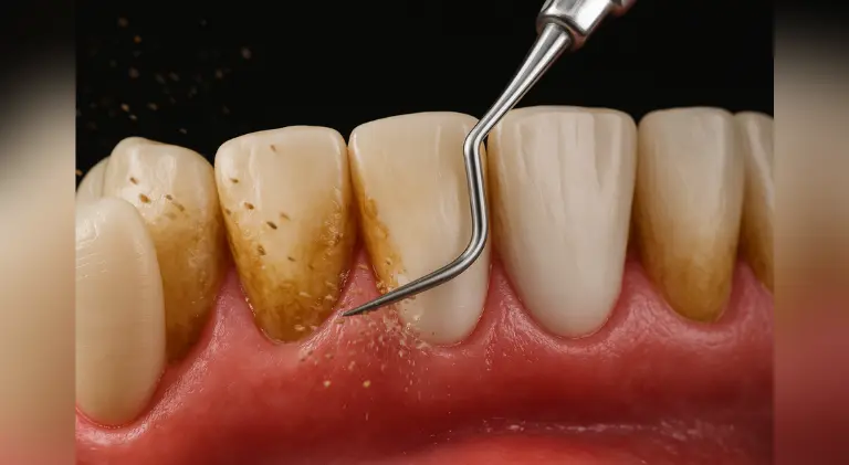 Teeth scaling and polishing at Crossroads Dental Clinic in Sheikh Zayed Road and Deira Dubai for a brighter, healthier smile.