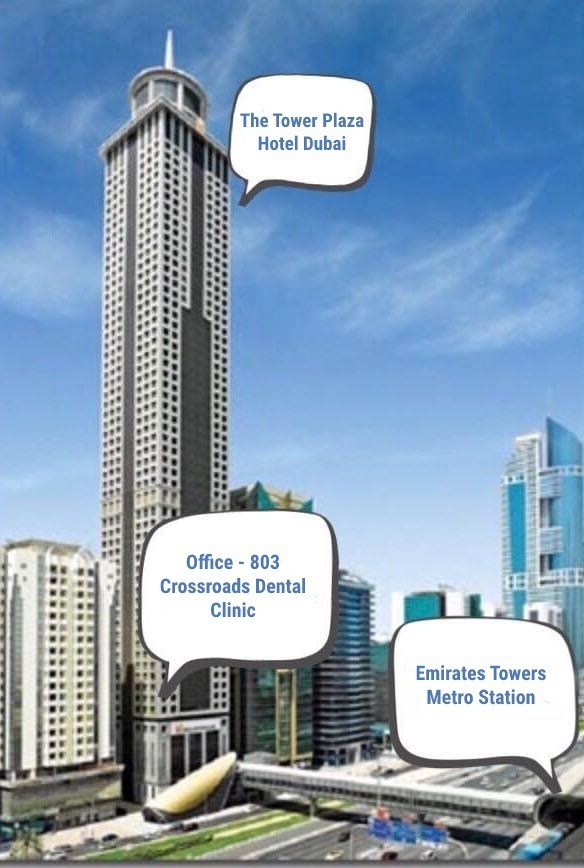 Dentist open Sunday on Sheikh Zayed Road near Emirates Towers Metro Dubai