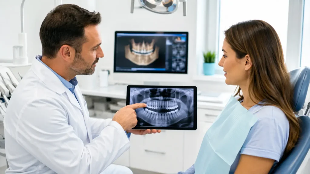Dentist consultation for missing tooth replacement in Dubai