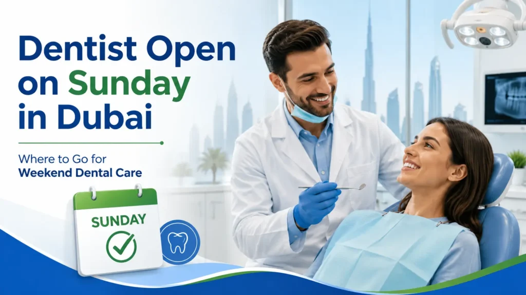 Dentist open Sunday in Dubai for weekend dental care